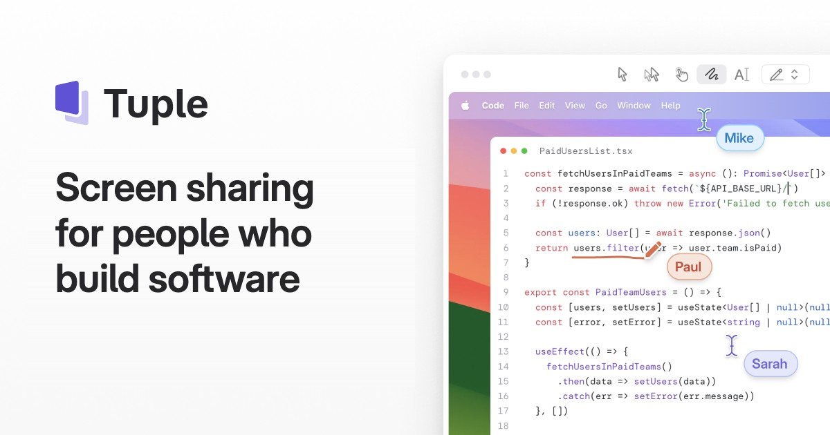 Preview image published by tuple.app