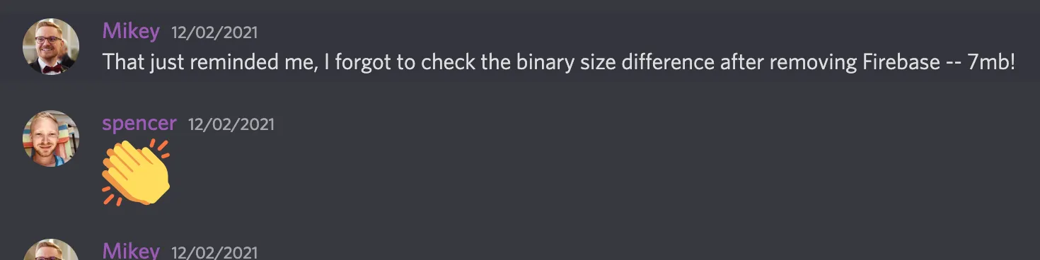 Realness reduces Tuple's binary\nsize