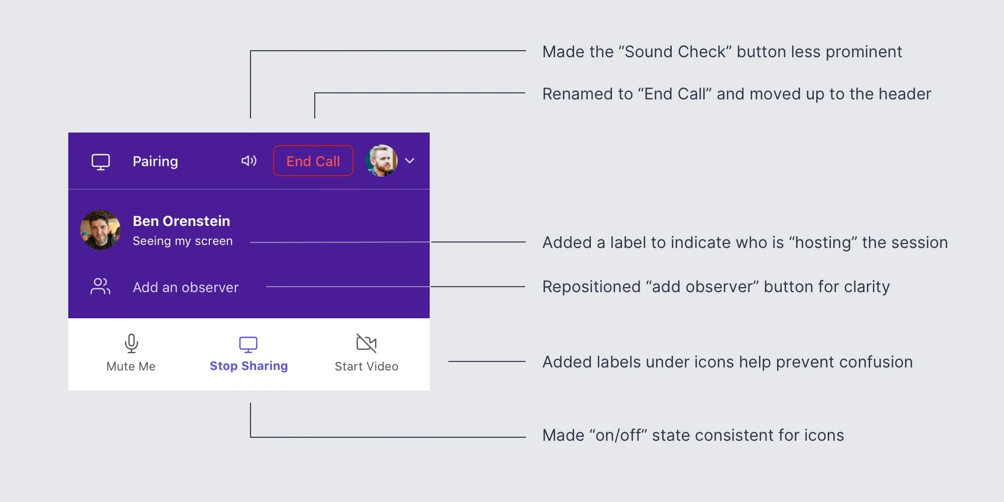 New Call View